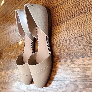 Size 10 - Toms d'orsay Flats white/neutral